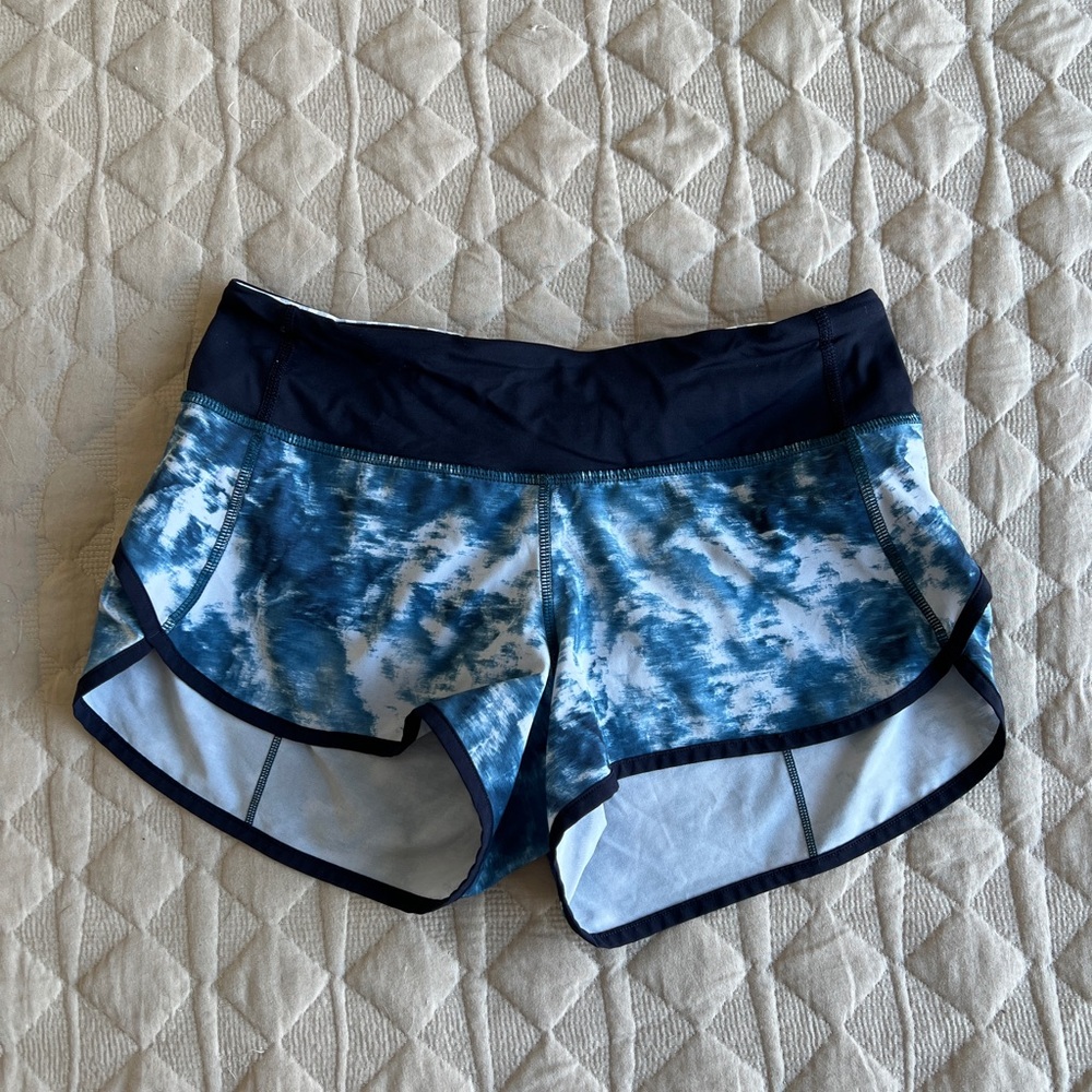 lululemon Run Speed Shorts 4 Blue